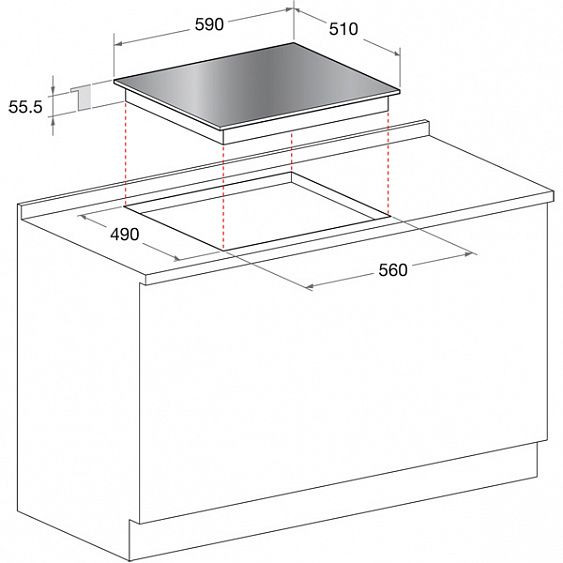 Электрическая поверхность HOTPOINT-ARISTON kic 644 c (cf) купить с доставкой по Москве и Московской области в интернет-магазине ТехноВегас