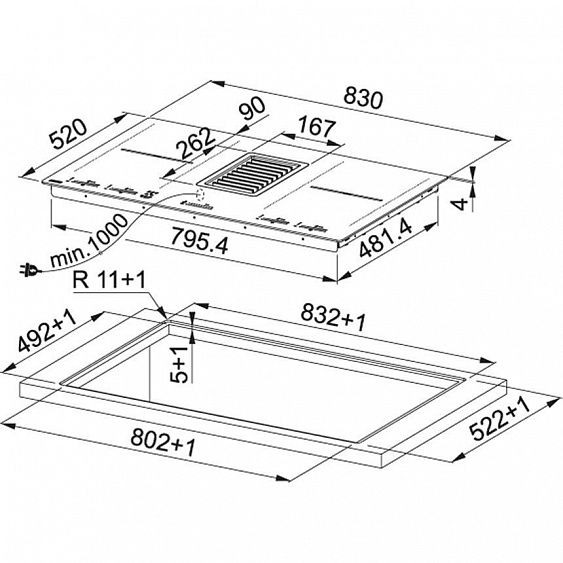 Варочная панель со встроенной вытяжкой FRANKE FMY 839 купить с доставкой по Москве и Московской области в интернет-магазине ТехноВегас