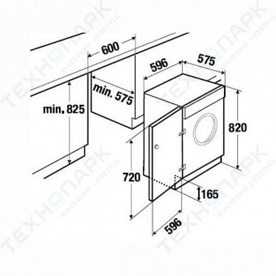 Встраиваемая стиральная машина KUPPERSBUSCH iw 1476.0 w