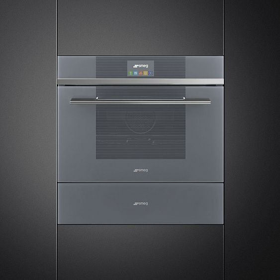 Духовой шкаф электрический компактный SMEG SF4104VCS купить с доставкой по Москве и Московской области в интернет-магазине ТехноВегас