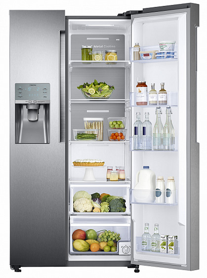 Холодильник Samsung RS58K6537SL серебристый купить с доставкой по Москве и Московской области в интернет-магазине ТехноВегас
