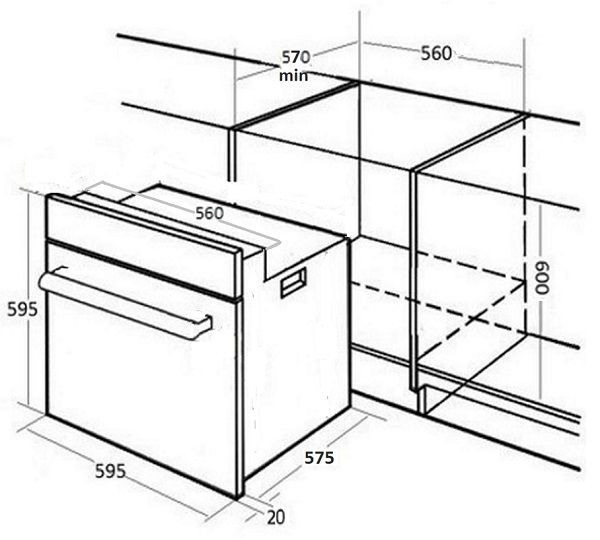Духовой шкаф MONSHER MOER 6091 C купить с доставкой по Москве и Московской области в интернет-магазине ТехноВегас