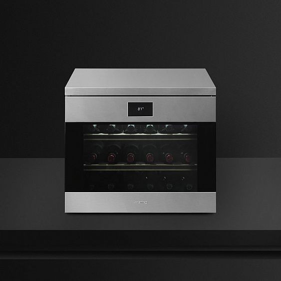 Встраиваемый винный шкаф SMEG CVF318XS купить с доставкой по Москве и Московской области в интернет-магазине ТехноВегас