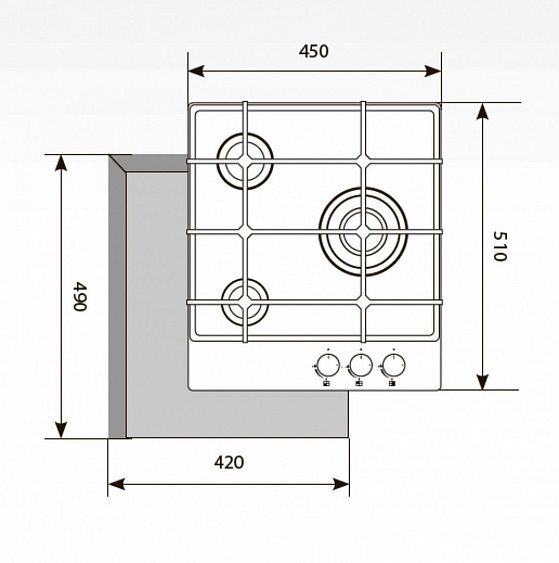Варочная панель LEX GVG 431 C IV купить с доставкой по Москве и Московской области в интернет-магазине ТехноВегас