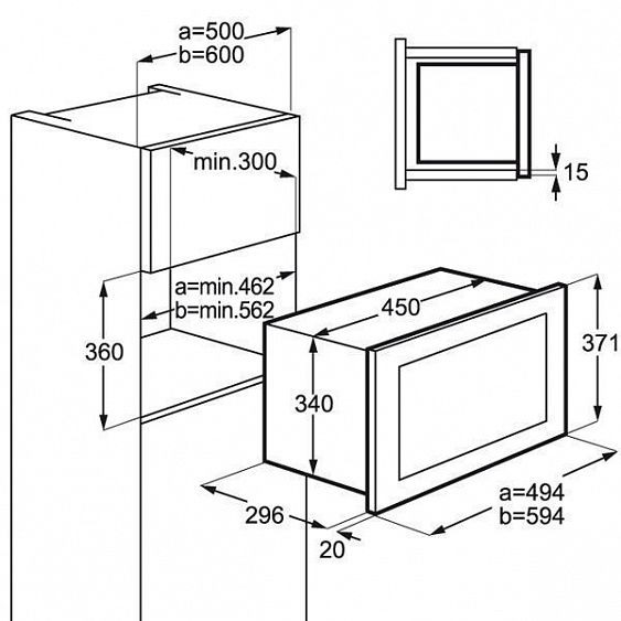 Микроволновая печь AEG MBB1756D-M купить с доставкой по Москве и Московской области в интернет-магазине ТехноВегас