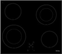Стеклокерамическая панель Korting HK 62031 B