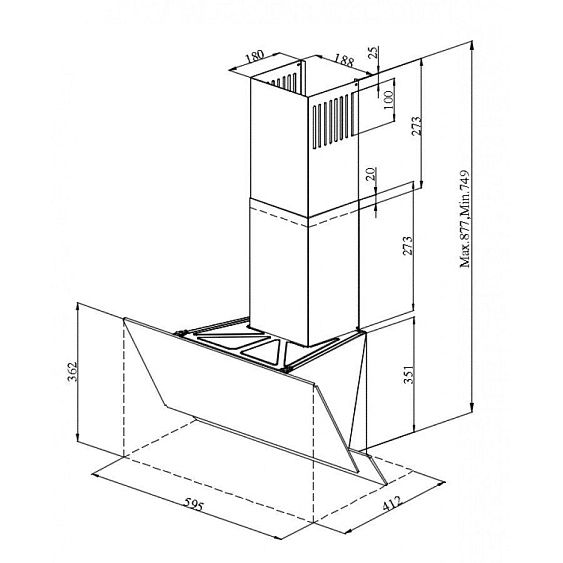 ВЫТЯЖКА SCHAUB LORENZ SLD DY6228 купить с доставкой по Москве и Московской области в интернет-магазине ТехноВегас