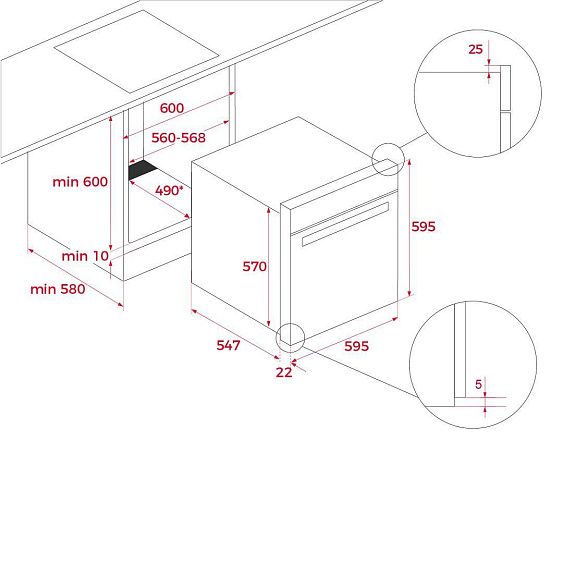 ДУХОВОЙ ШКАФ TEKA STEAMCHEF HLB 8550 SC NIGHT RIVER BLACK купить с доставкой по Москве и Московской области в интернет-магазине ТехноВегас