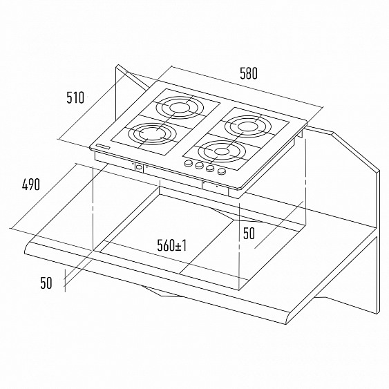 Поверхность KUPPERSBERG ts 69 x