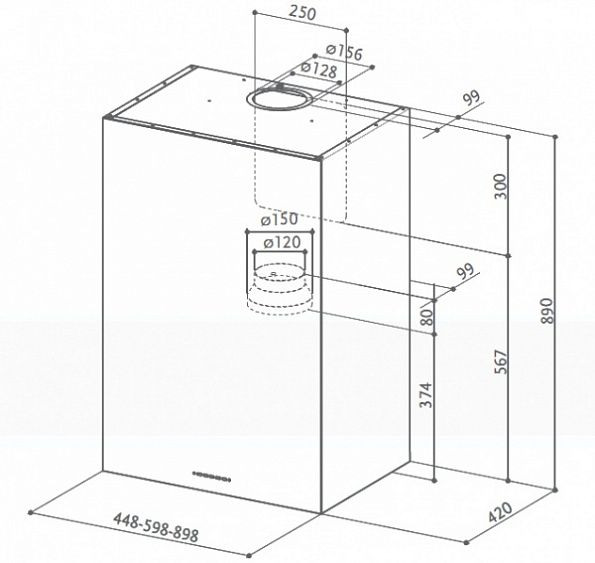 Вытяжка Faber CUBIA EG8 X A 45 ACTIVE