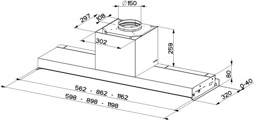 Вытяжка FABER 110.0439.952 FABER IN-NOVA PREMIUM X A120 купить с доставкой по Москве и Московской области в интернет-магазине ТехноВегас