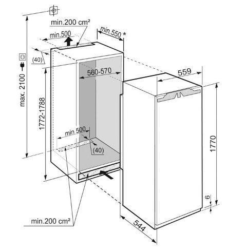 Холодильник LIEBHERR IKB 3560 купить с доставкой по Москве и Московской области в интернет-магазине ТехноВегас