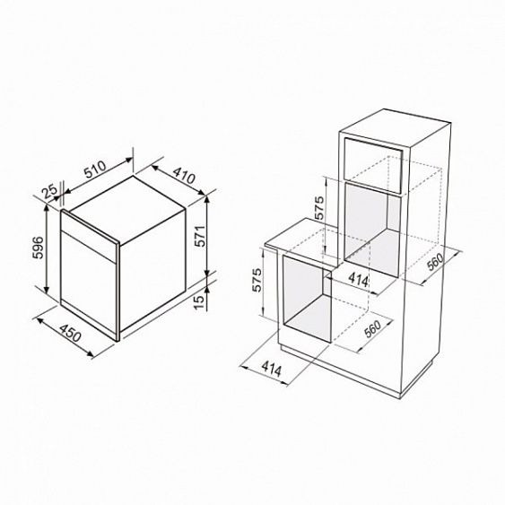 Духовой шкаф ZIGMUND & SHTAIN EN 110.622 M купить с доставкой по Москве и Московской области в интернет-магазине ТехноВегас