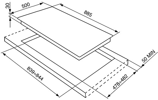 Варочная панель SMEG SRV896AOGH купить с доставкой по Москве и Московской области в интернет-магазине ТехноВегас