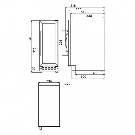 Винный шкаф DOMETIC S17G купить с доставкой по Москве и Московской области в интернет-магазине ТехноВегас