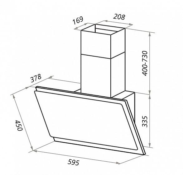 Вытяжка MAUNFELD EMMY 60 черное стекло купить с доставкой по Москве и Московской области в интернет-магазине ТехноВегас
