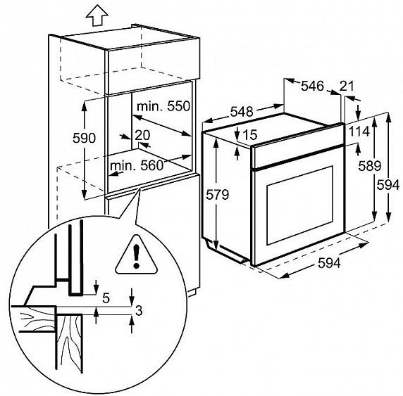 Духовой шкаф AEG be 3003021 b