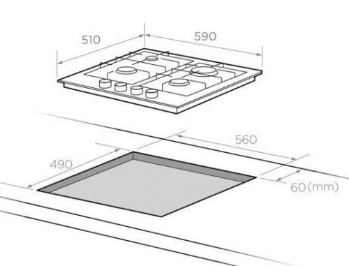 Варочная панель MIDEA MG684TRGI-B купить с доставкой по Москве и Московской области в интернет-магазине ТехноВегас