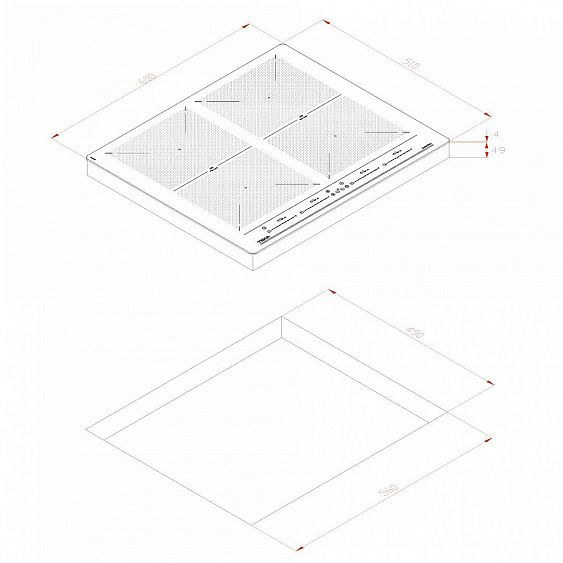 Варочная панель TEKA IZF 64600 BK MSP
