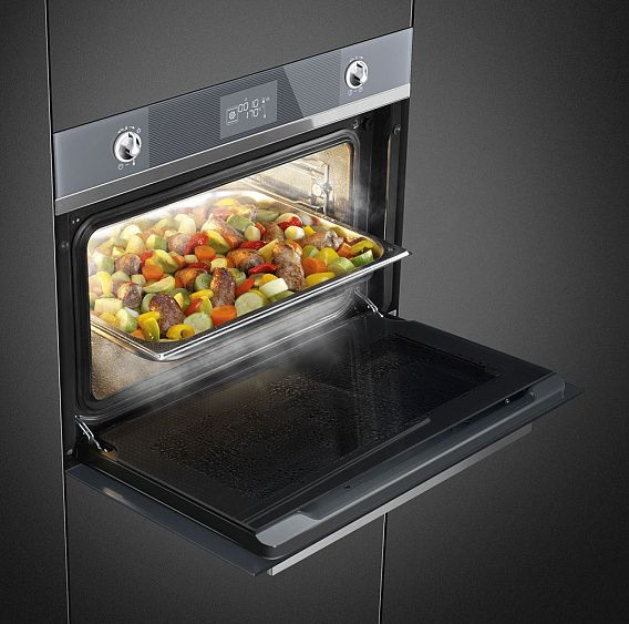 Духовой шкаф электрический компактный SMEG SF4102VCS