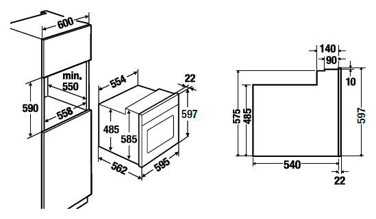 Духовой шкаф KUPPERSBUSCH ЕEB 6551.0 WX2 Black Chrome купить с доставкой по Москве и Московской области в интернет-магазине ТехноВегас