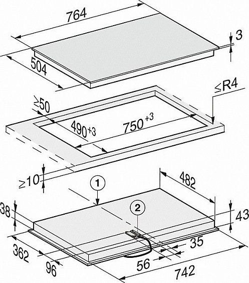 Варочная панель Miele KM 6522 FR купить с доставкой по Москве и Московской области в интернет-магазине ТехноВегас