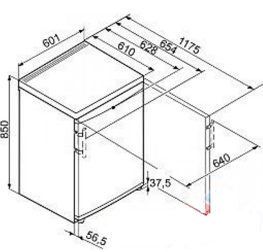 Холодильник LIEBHERR T 1714 купить с доставкой по Москве и Московской области в интернет-магазине ТехноВегас