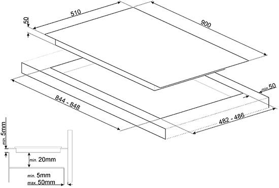 Комбинированная варочная панель Smeg PM6912WLDX купить с доставкой по Москве и Московской области в интернет-магазине ТехноВегас