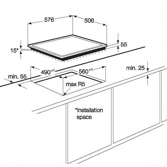 Поверхность ZANUSSI zei 56640 xb купить с доставкой по Москве и Московской области в интернет-магазине ТехноВегас