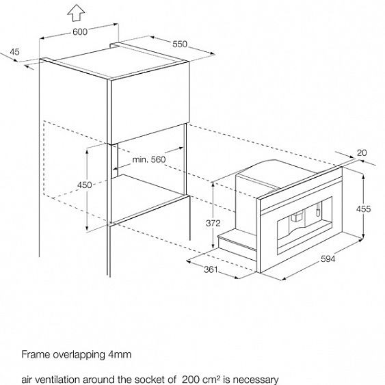 Встраиваемая кофемашина Electrolux EBC 54524 OZ купить с доставкой по Москве и Московской области в интернет-магазине ТехноВегас