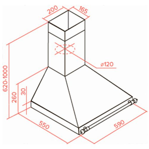 Вытяжка TEKA DOB 60 VANILLA/BRASS (40495430) купить с доставкой по Москве и Московской области в интернет-магазине ТехноВегас