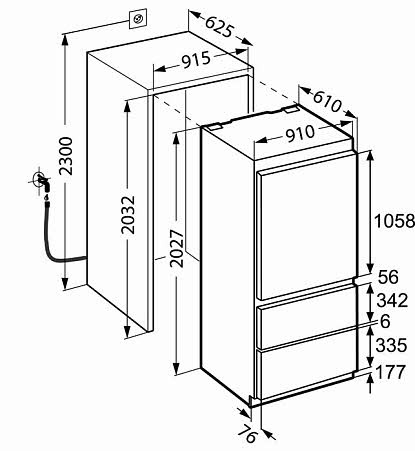 Холодильник LIEBHERR ECBN 6156 617 купить с доставкой по Москве и Московской области в интернет-магазине ТехноВегас