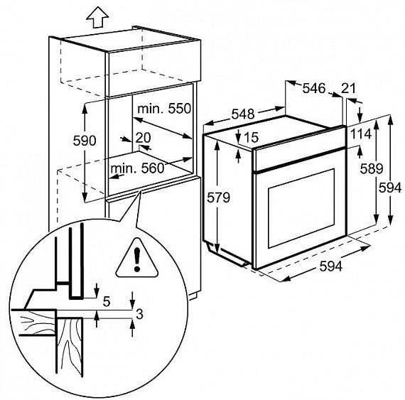 Духовой шкаф AEG  bp5531300m