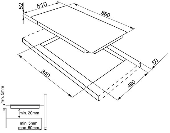 Поверхность SMEG sim592b