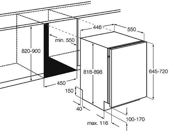 Посудомоечная машина AEG f 55400 vi0p купить с доставкой по Москве и Московской области в интернет-магазине ТехноВегас