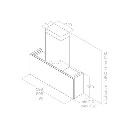 Вытяжка ELICA RULES NAKED/F/90