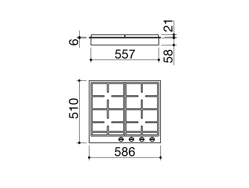 Варочная поверхность BARAZZA 1PBFV64 купить с доставкой по Москве и Московской области в интернет-магазине ТехноВегас