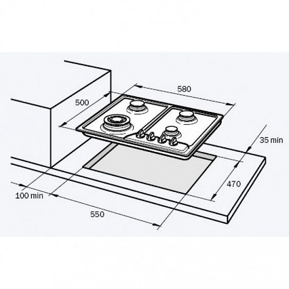 Газовая панель DeLonghi IF 46 PRO купить с доставкой по Москве и Московской области в интернет-магазине ТехноВегас