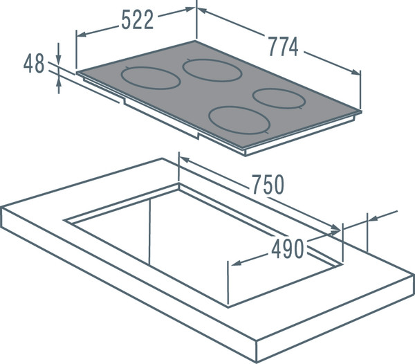 Поверхность GORENJE git 73 b купить с доставкой по Москве и Московской области в интернет-магазине ТехноВегас