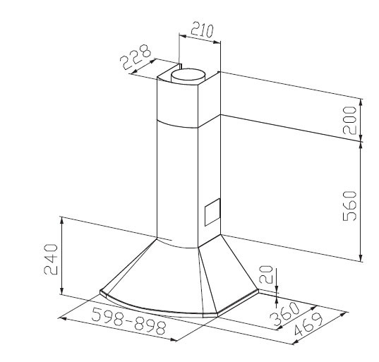 Вытяжка FRANKE 110.0015.224  FDS 954 OA