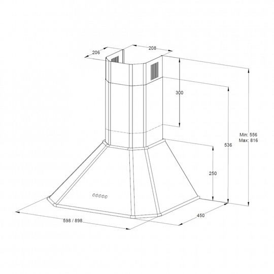 Вытяжка KORTING KHC 6839 RB купить с доставкой по Москве и Московской области в интернет-магазине ТехноВегас