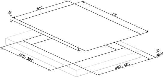Газовая варочная панель Smeg PV 175 S 2 купить с доставкой по Москве и Московской области в интернет-магазине ТехноВегас