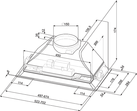 Вытяжка SMEG kseg73xe