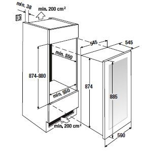 Встраиваемый винный шкаф Kuppersbusch FWK 2800.0 S (без ручки) купить с доставкой по Москве и Московской области в интернет-магазине ТехноВегас