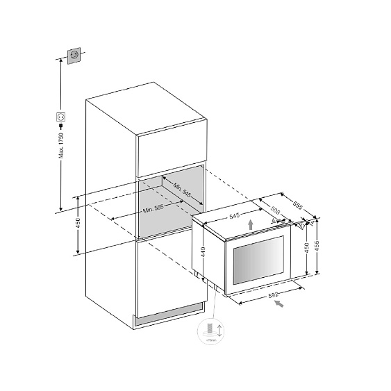 Винный шкаф PANDO PVMAV 45-18CRR купить с доставкой по Москве и Московской области в интернет-магазине ТехноВегас