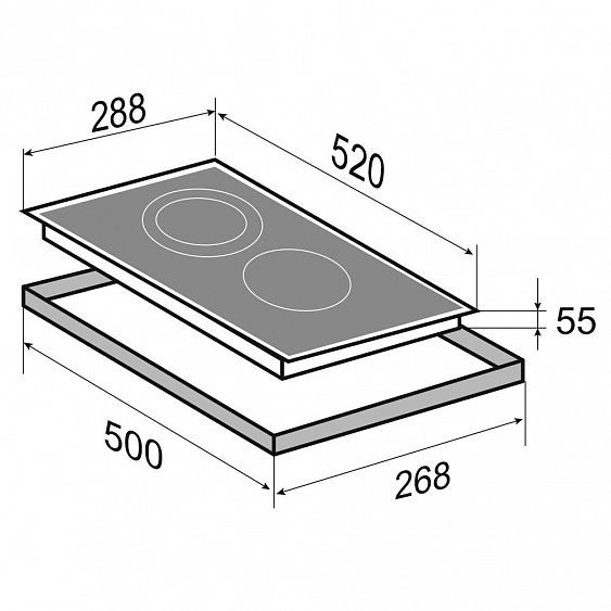 Варочная поверхность ZIGMUND & SHTAIN CI 33.3 W купить с доставкой по Москве и Московской области в интернет-магазине ТехноВегас