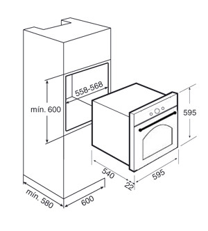 Духовой шкаф TEKA HR 550 beige B (41561214)