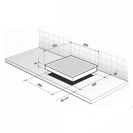 Поверхность DE DIETRICH dti 1053 xe