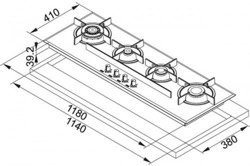 Варочная поверхность Franke FHCR 1204 3G TC