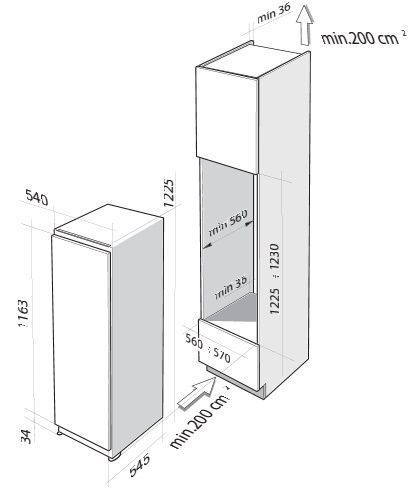 Холодильник DE DIETRICH DRS1202J